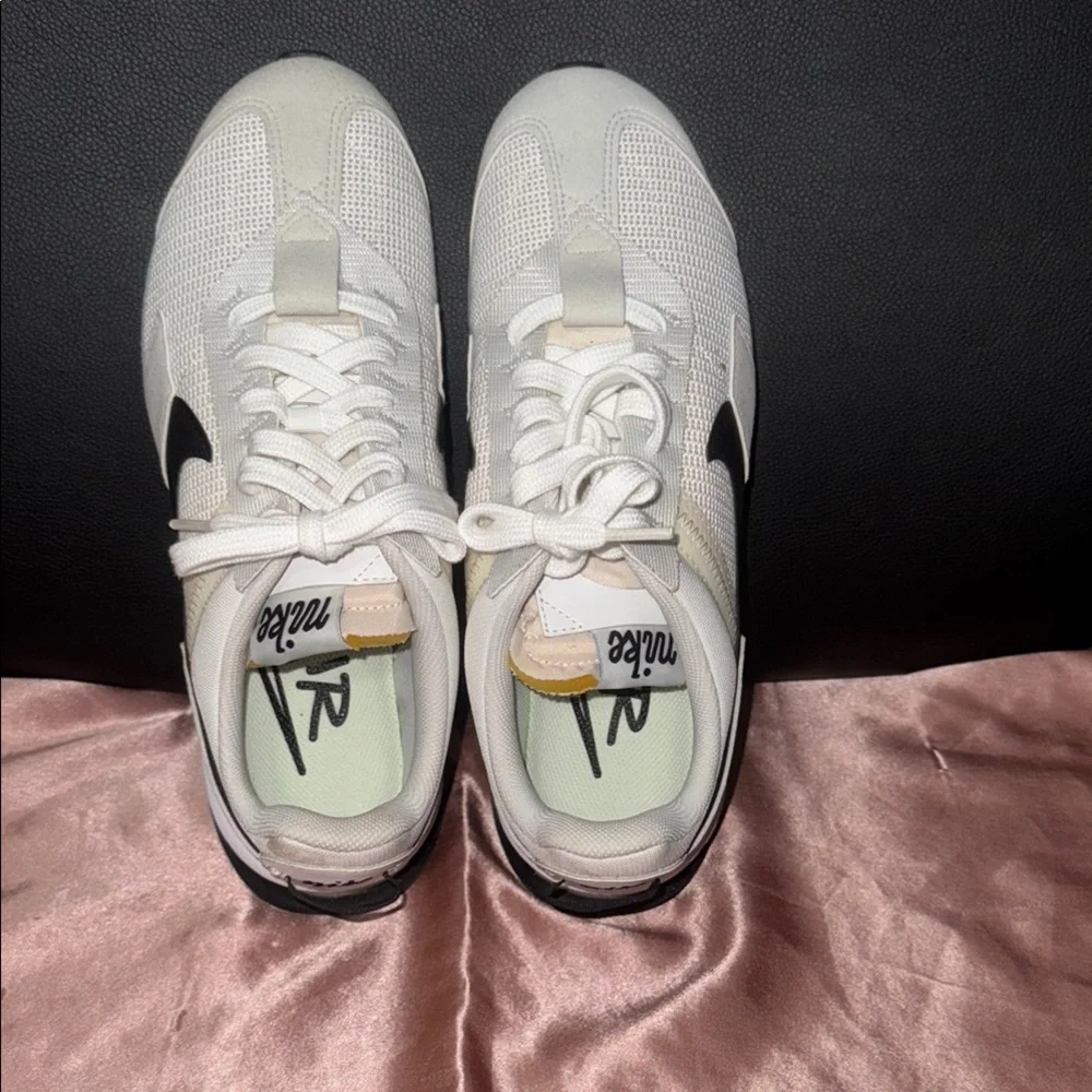 Nike‎ White and Black Classic Sneakers Nike Air Max Pre-Day White Photon Dust